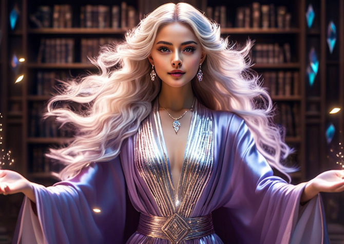 Mystical spell casting image